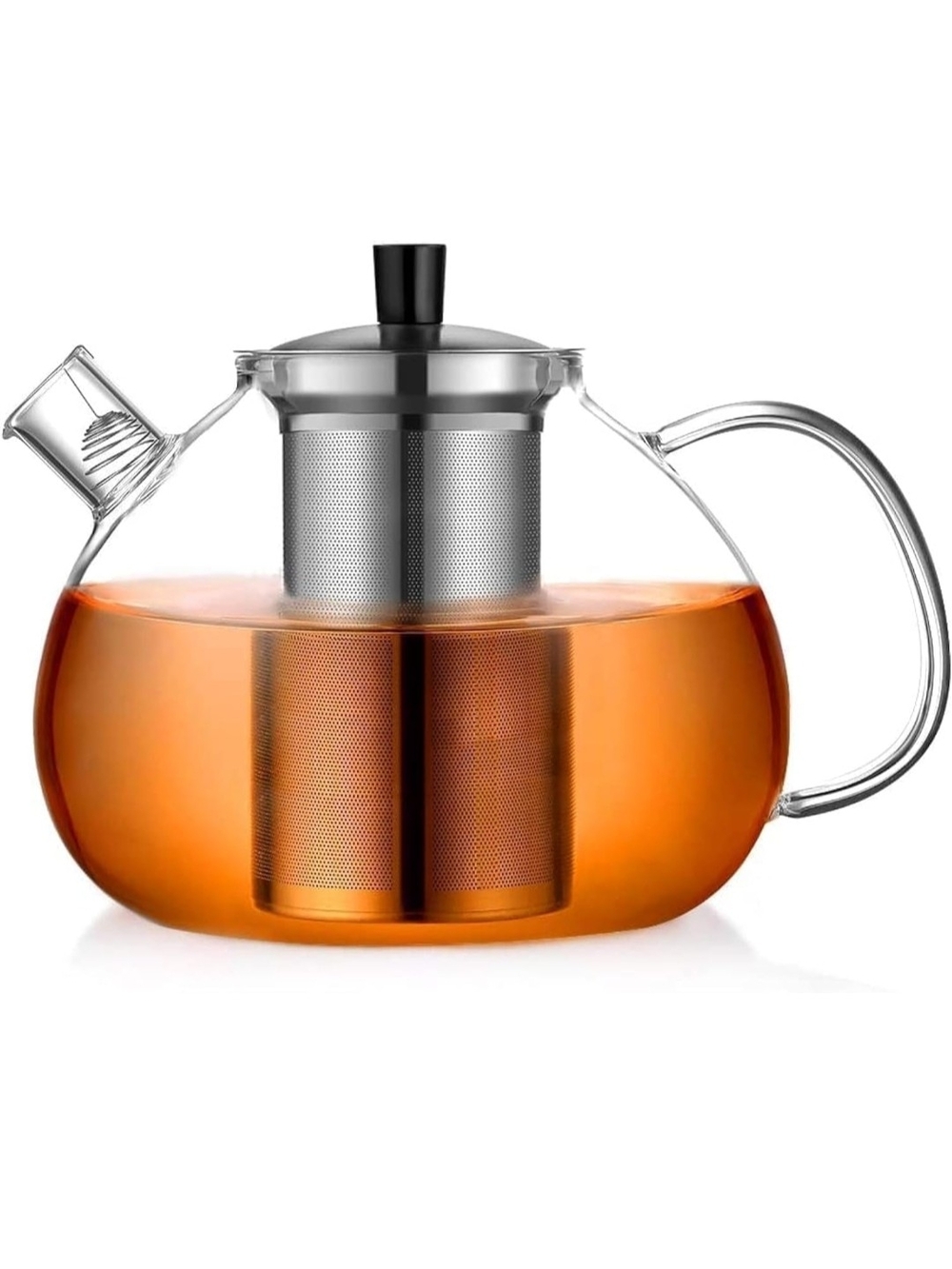Clear Glass Tea Kettle with Stainless Steel Infuser -New In BOX